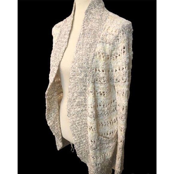 Anthropologie Knitted & Knotted Soubrette Marled Sequin Cardigan - Picture 6 of 12